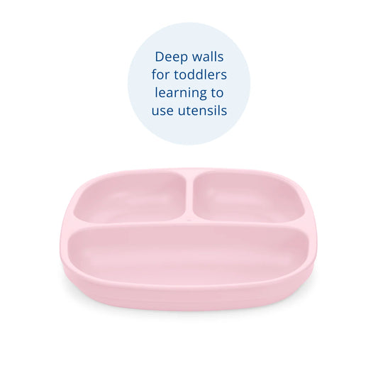 Re-Play Divided Plate - Ice Pink