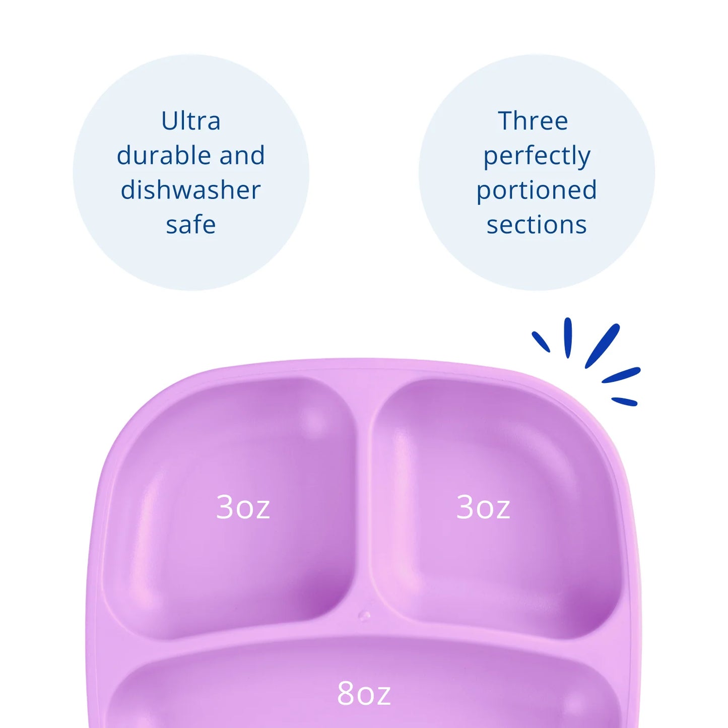 Re-Play Divided Plate - Purple