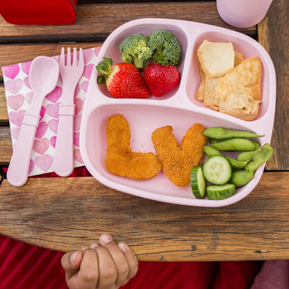 Re-Play Divided Plate - Ice Pink