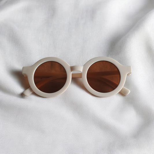 Cream Round Sunglasses