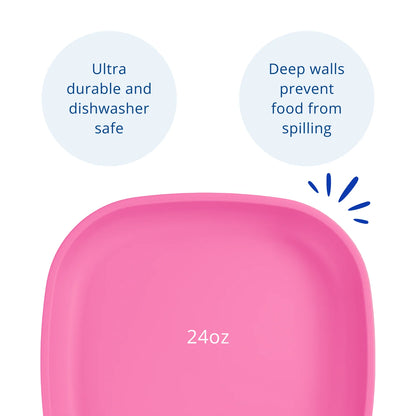 Re-Play Large Flat Plate - Bright Pink