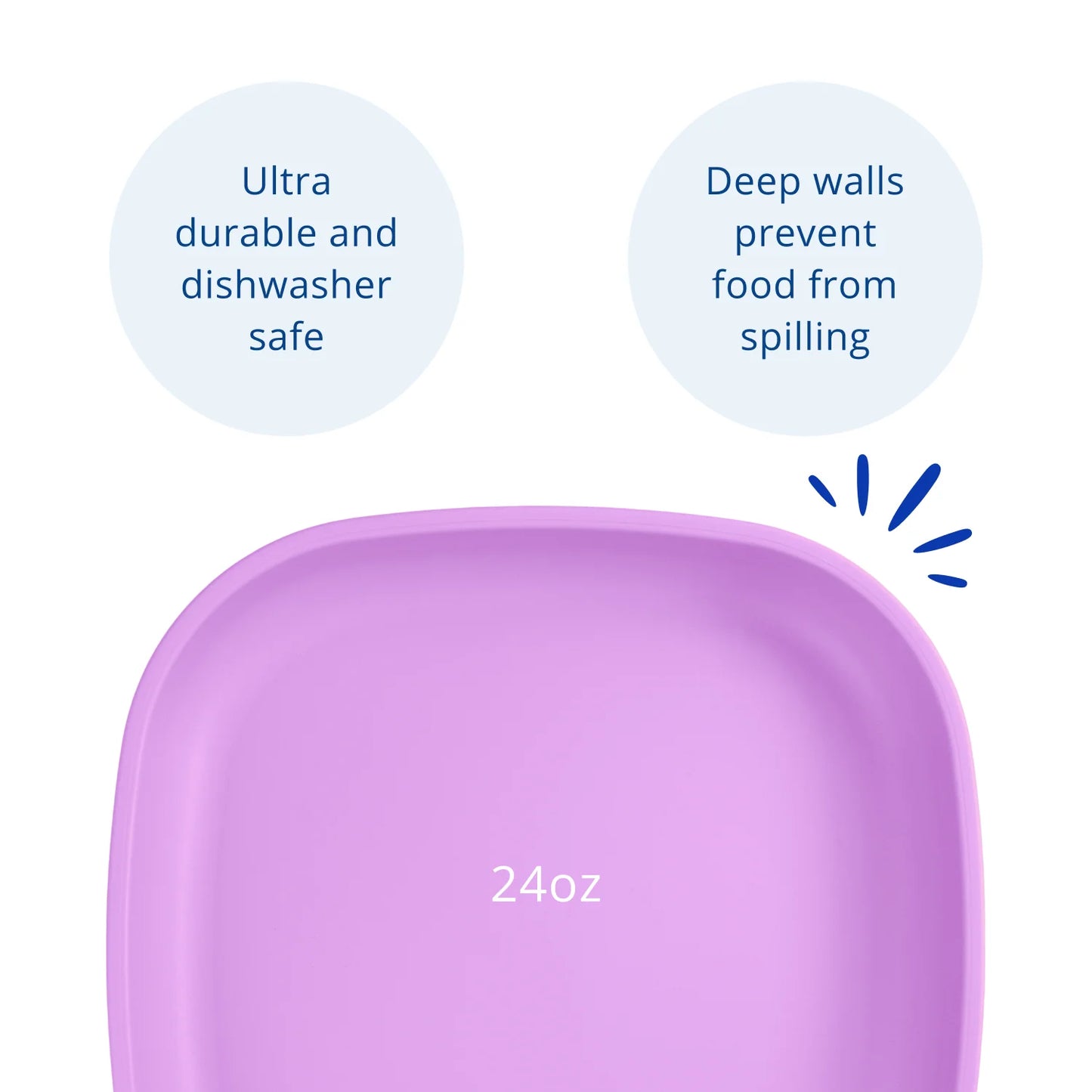 Re-Play Large Flat Plate - Purple
