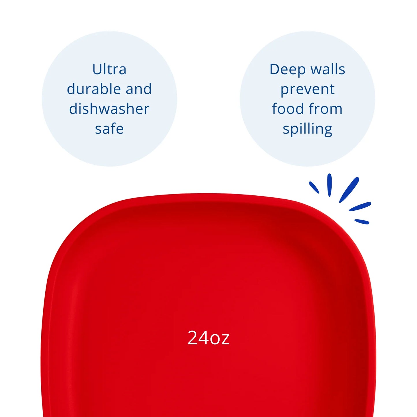 Re-Play Large Flat Plate - Red