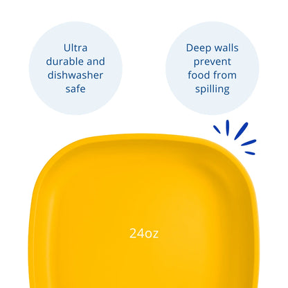 Re-Play Large Flat Plate - Sunny Yellow