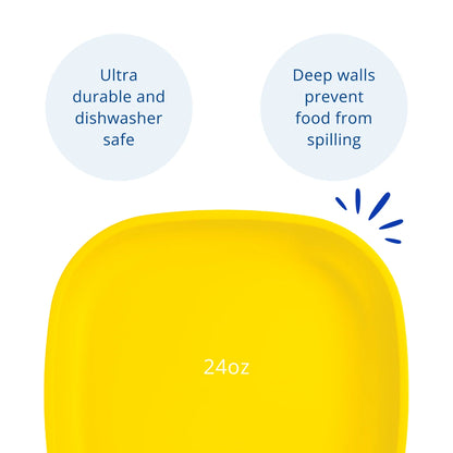 Re-Play Large Flat Plate - Yellow