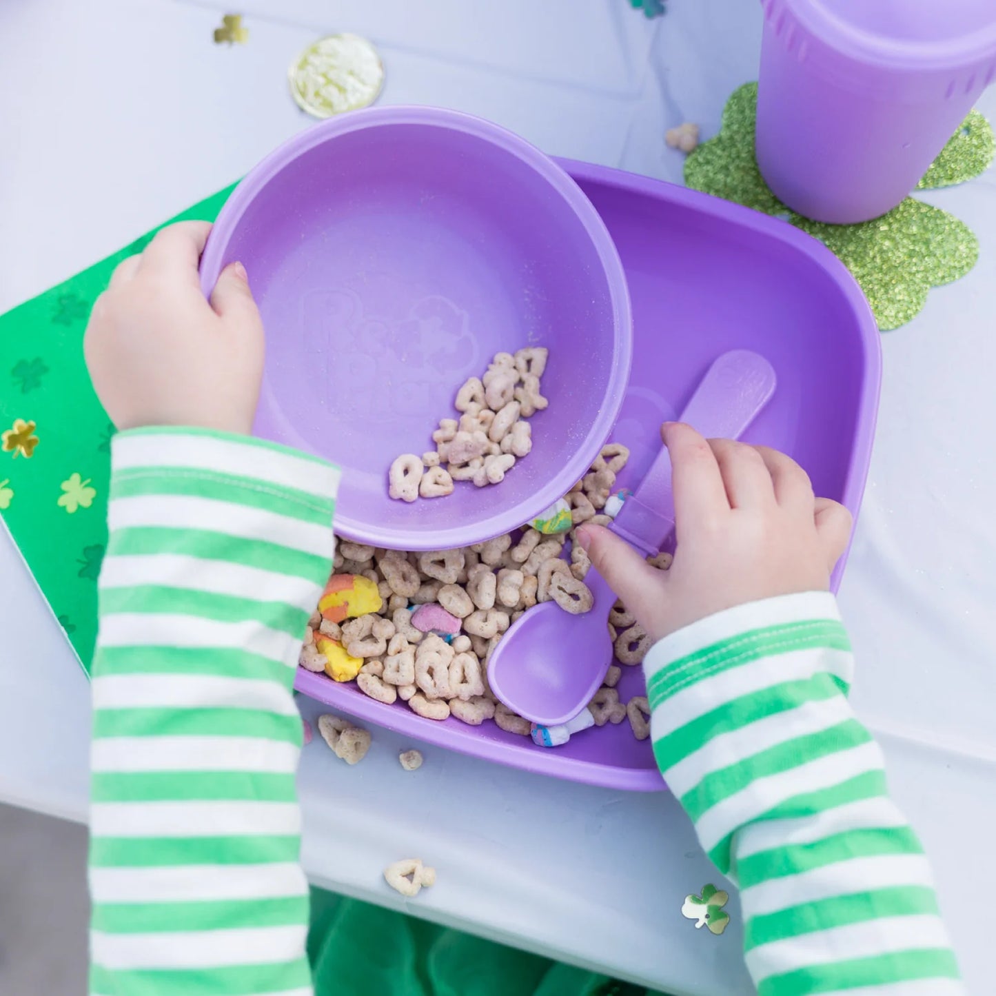 Re-Play Large Flat Plate - Purple