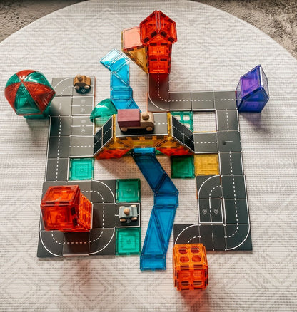 Magnetic Tiles Topper - Road Pack 40pc