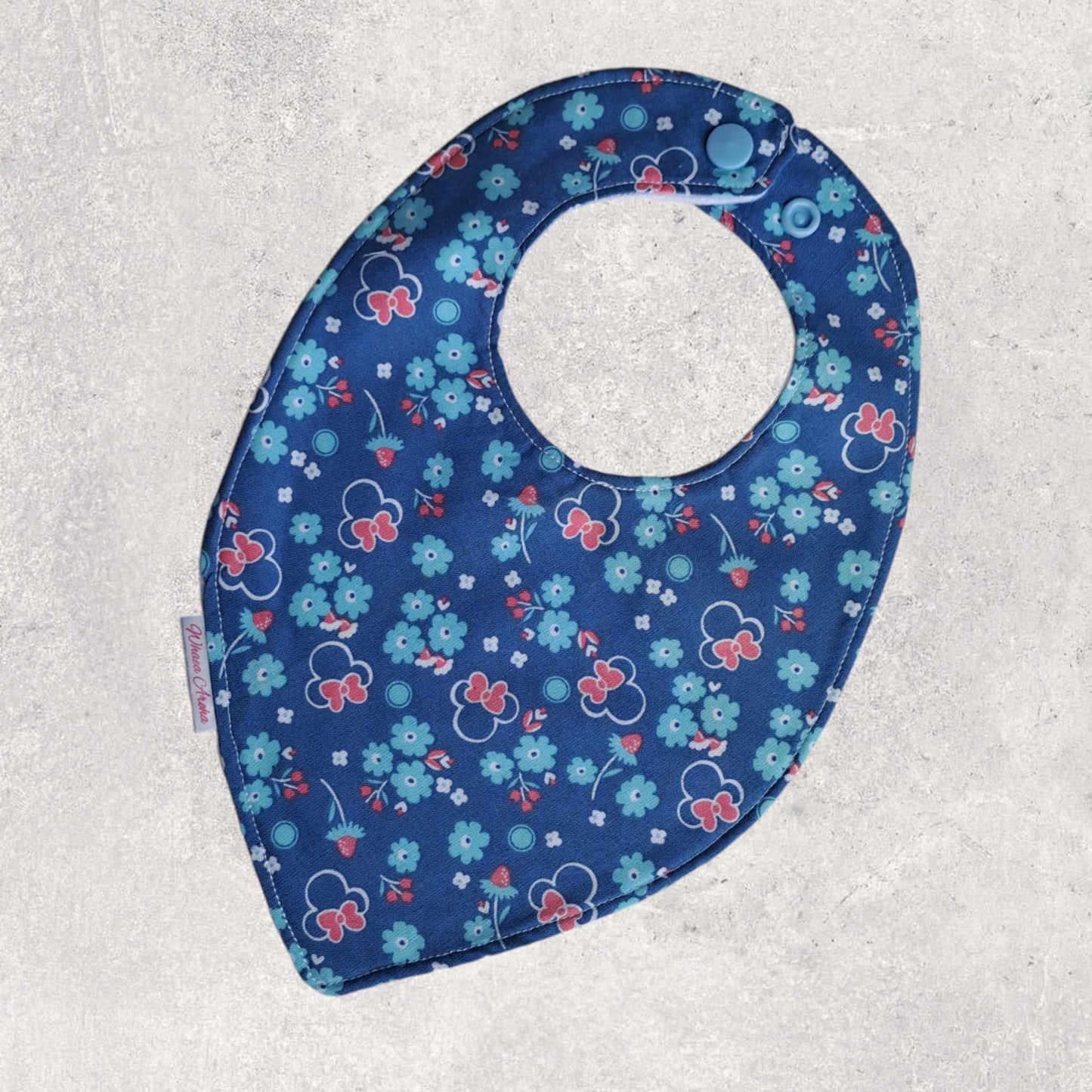 Minnie Floral - Teardrop Bib