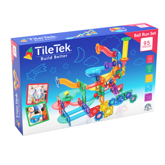 Magnetic Tiles Ball Run 95pc