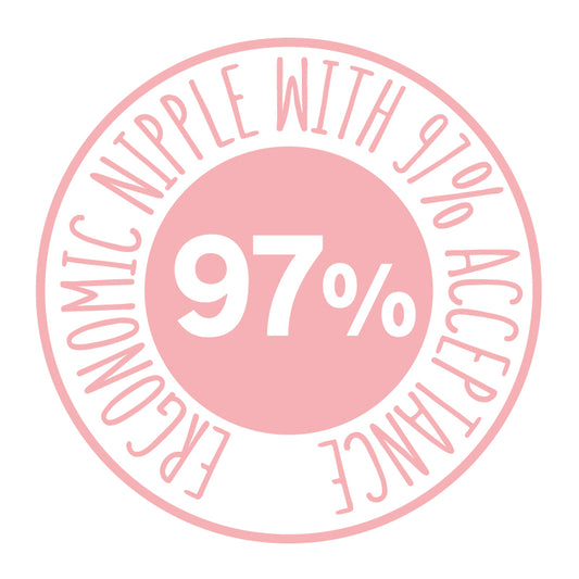 Hero Pacifiers 6+months (2 Pack) - Pink/White