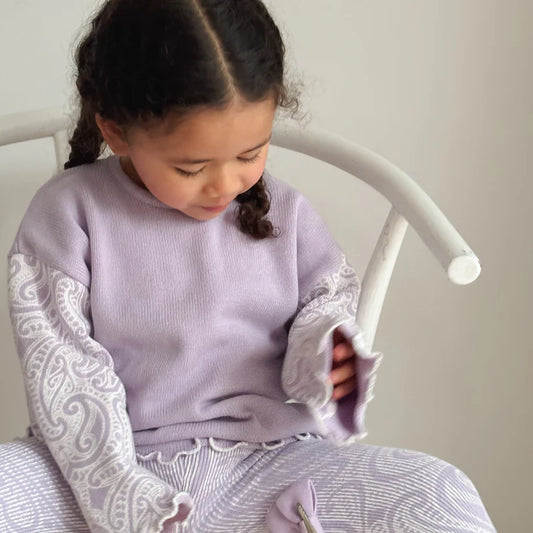 The Wolf Knit Pullover - Lila