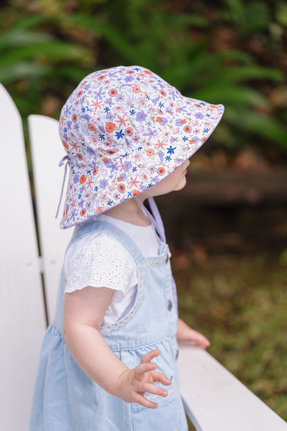 Bella Wildflowers Legionnaire Hat 0-3Y