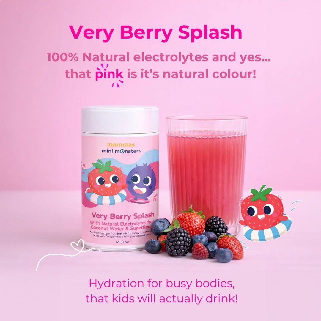 Very Berry Splash – Kids Hydration with Superreds+