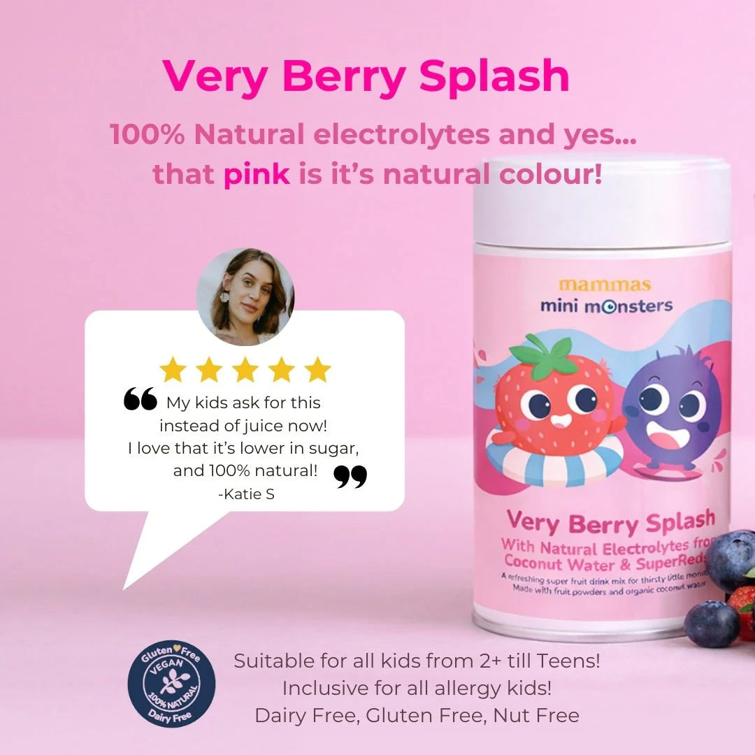 Very Berry Splash – Kids Hydration with Superreds+