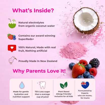 Very Berry Splash – Kids Hydration with Superreds+