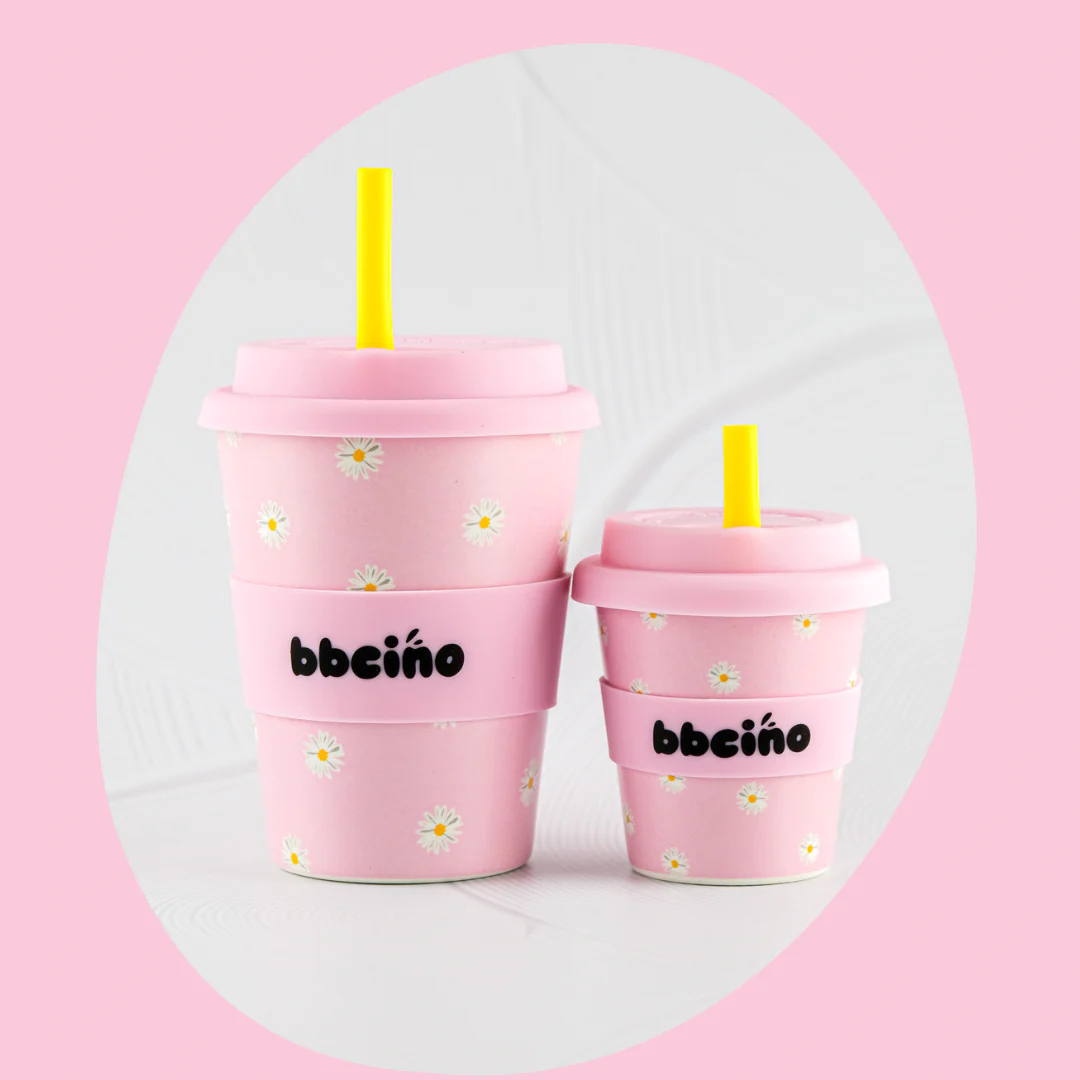 BiggieCino Cup - Daisy Baby Pink