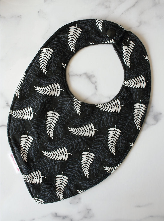 Teardrop Bib - Black Fern