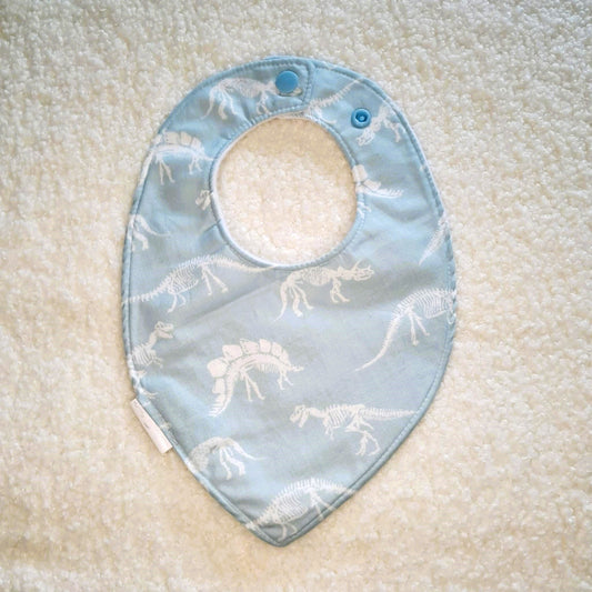 Blue Dinos - Teardrop Bib