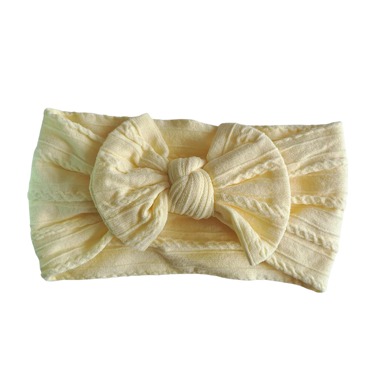 Stretch Bow Headband - Butter