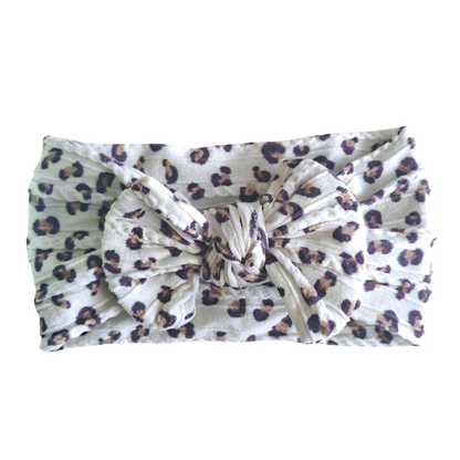 Stretch Bow Headband - Cheetah