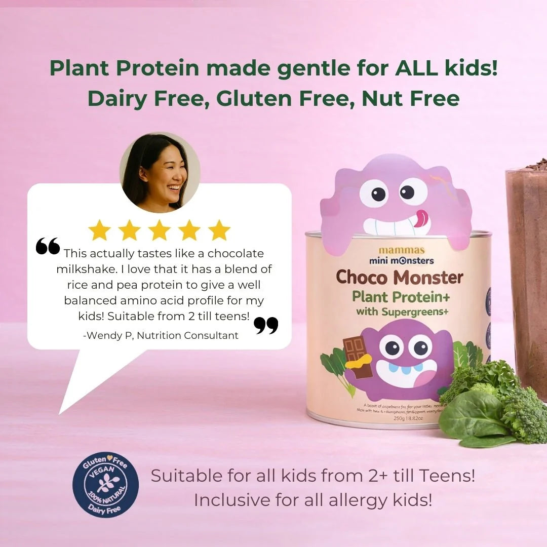 Kids Chocolate Plant Protein Powder with Supergreens