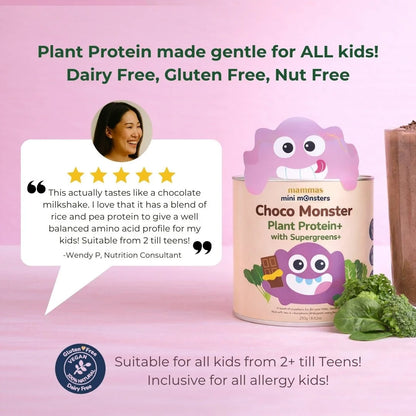 Kids Chocolate Plant Protein Powder with Supergreens
