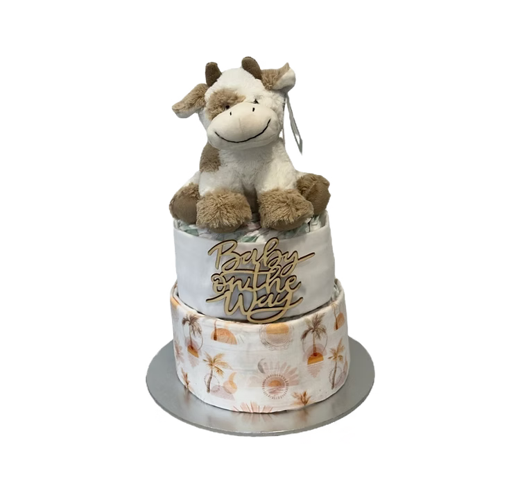 Coco the Cow Nappy Cake
