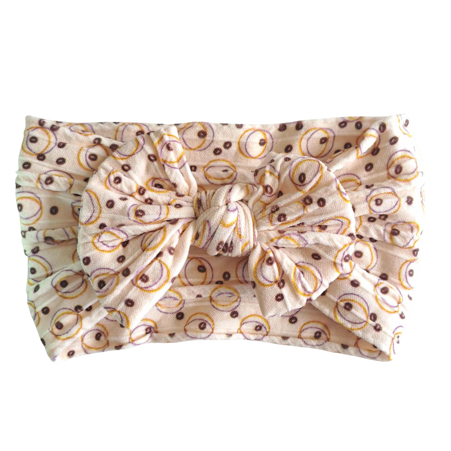 Stretch Bow Headband - Colourful Swirls