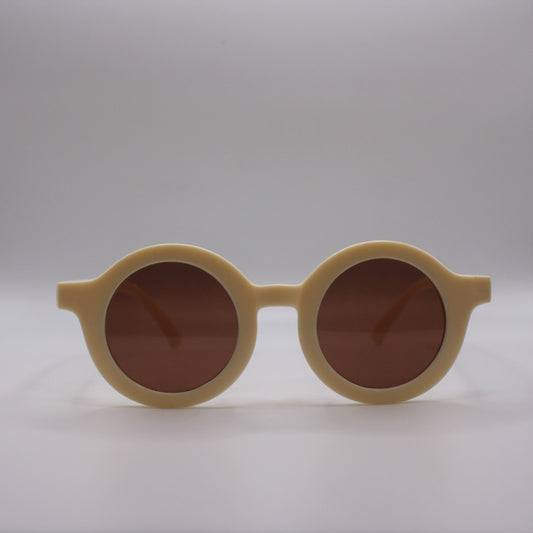 Cream Round Sunglasses