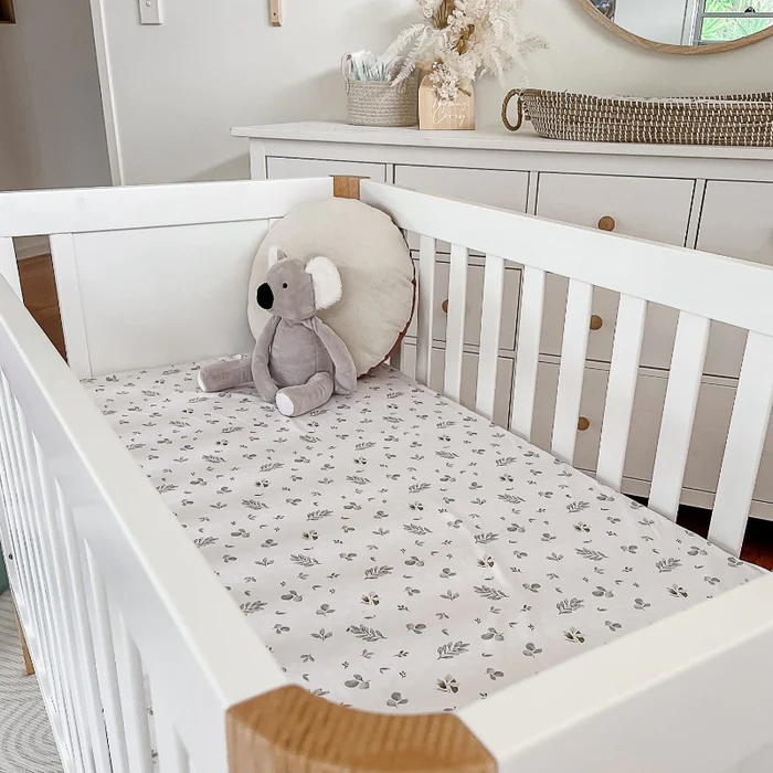 Eucalypt Fall Fitted Cot Sheet