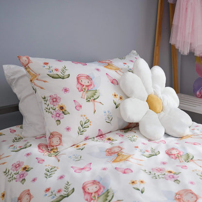 Reversible Enchanted Fairies Quilt Cover Set - Single Bed