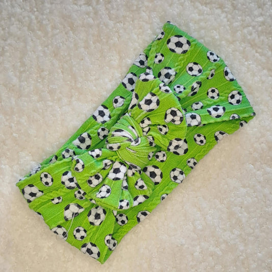Stretch Bow Headband - Football