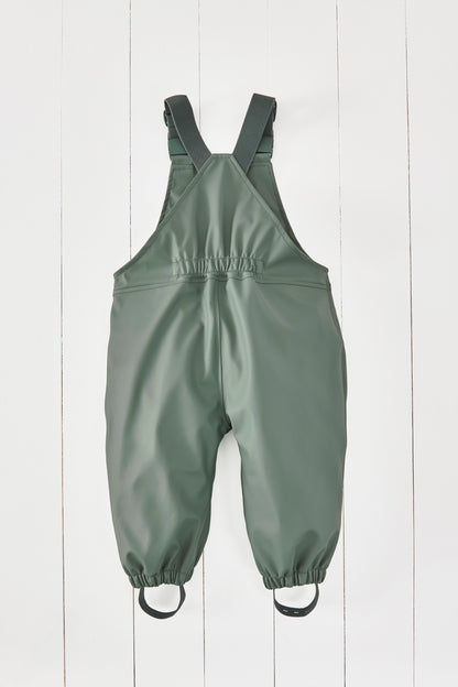 Khaki Green Waterproof Dungarees