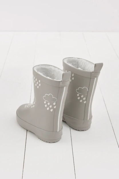 Geothermal Grey Colour-Changing Kids Gumboots
