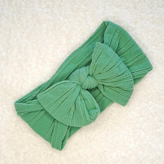 Stretch Bow Headband - Grass