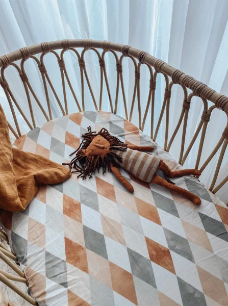 Harlequin Fitted Muslin Bassinet Sheet