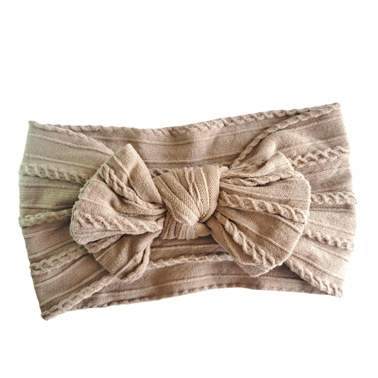 Stretch Bow Headband - Honey