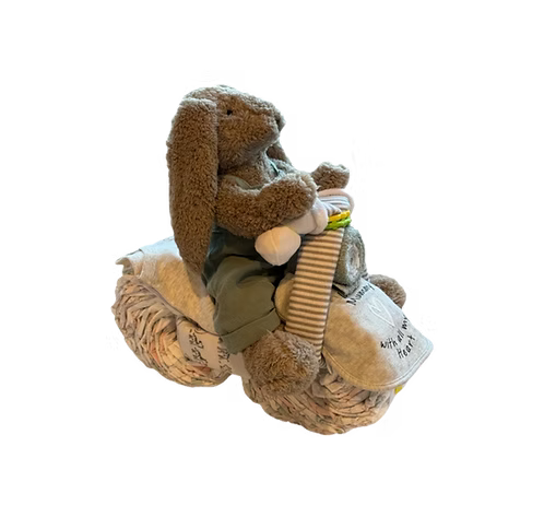 Honey Bunny Motorbike Nappy Cake