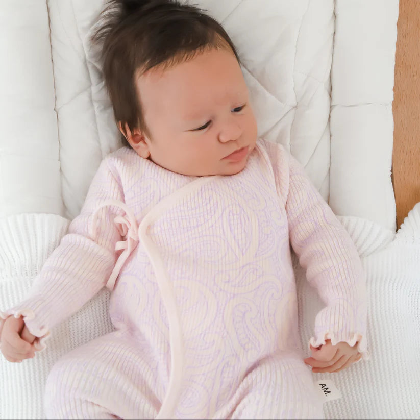 The Wolf Ribbed knit Onesie - Petal & Bloom