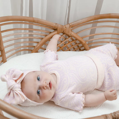 The Wolf Short Sleeve Ribbed knit bodysuit - Petal & Bloom