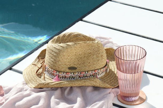 Imogen Shell And Tassel Trim Cowgirl Hat 6-12Y