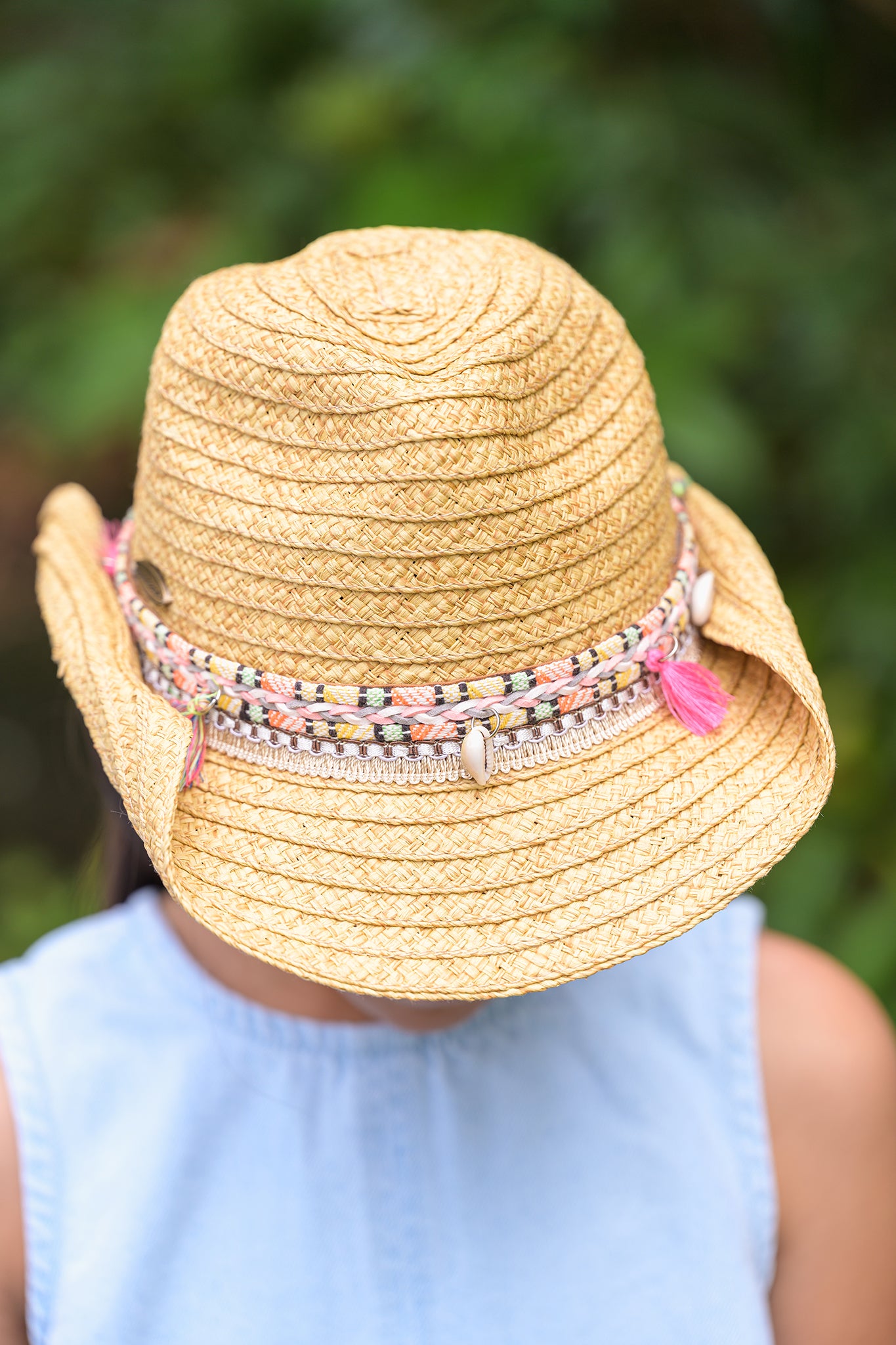 Imogen Shell And Tassel Trim Cowgirl Hat 6-12Y