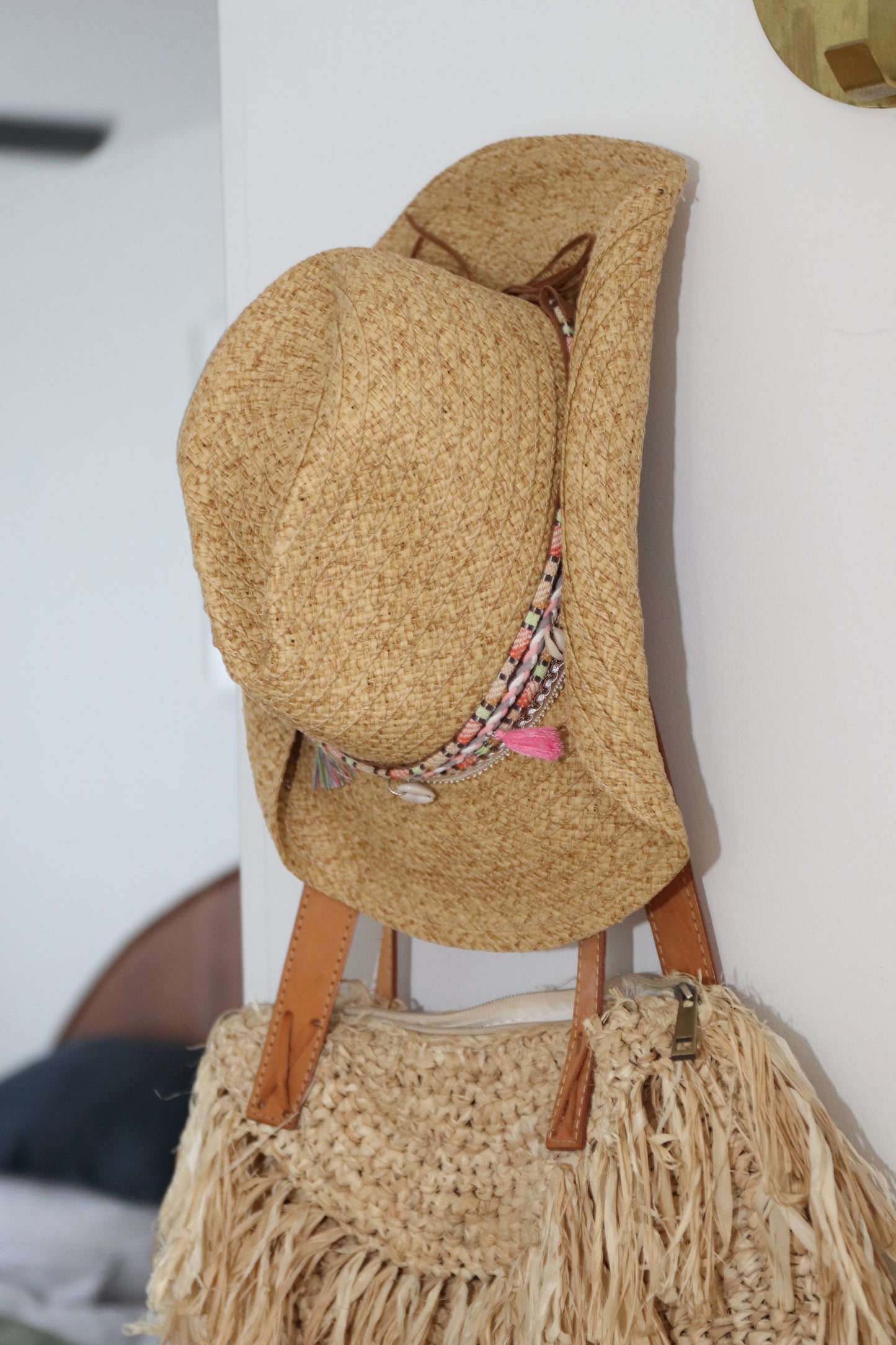 Imogen Shell And Tassel Trim Cowgirl Hat 6-12Y
