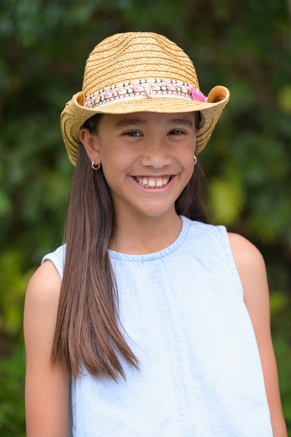 Imogen Shell And Tassel Trim Cowgirl Hat 6-12Y