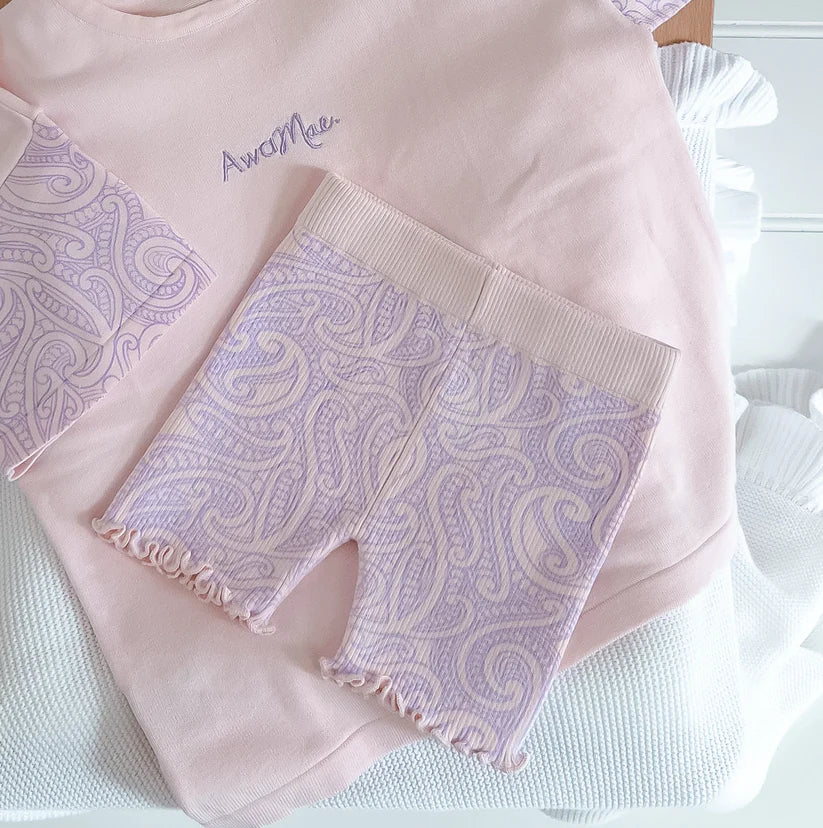 The Wolf Knit Bike Shorts - Petal & Bloom