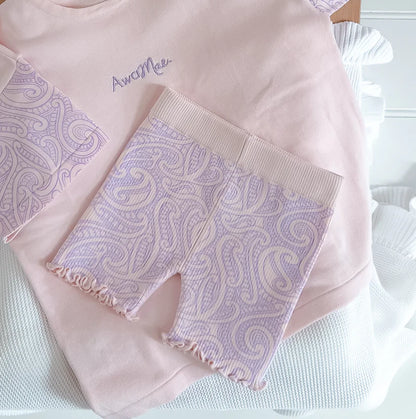 The Wolf Knit Bike Shorts - Petal & Bloom