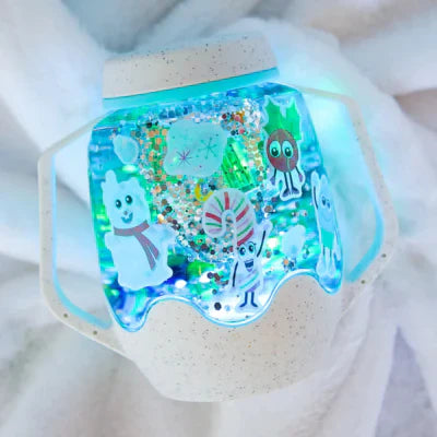 DIY Sensory Jar Gift Set - Sensory Snow globe