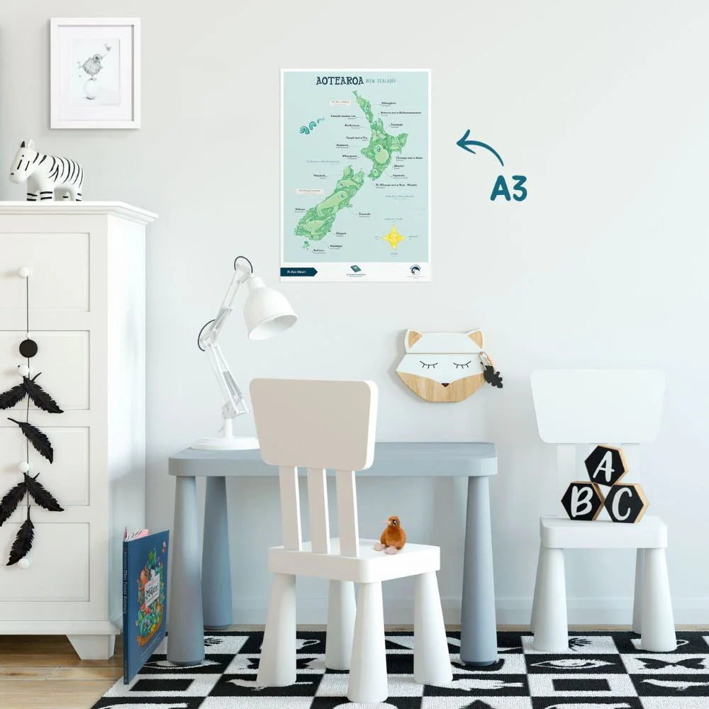 Te Reo Māori Aotearoa A3 Poster