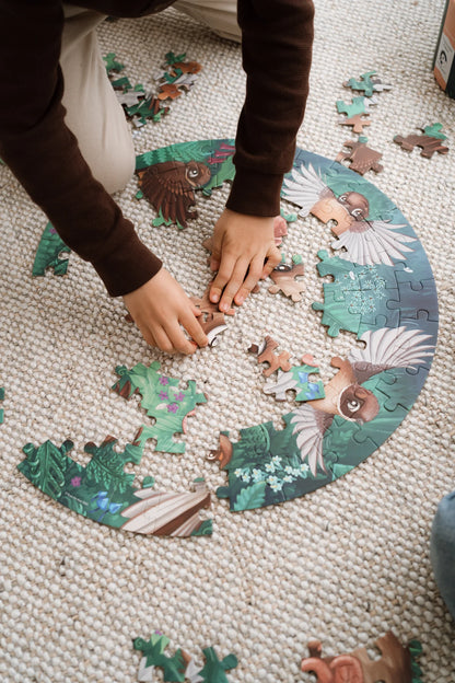 Fantail Flutter 100 Pc Round Puzzle