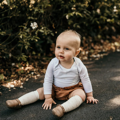 Merino Wool Knee High Socks - Owl